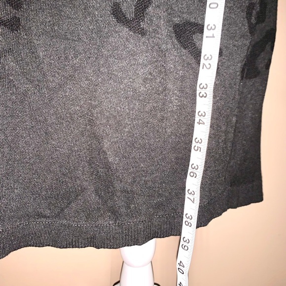 AGB Black and Gray Leopard Long Sleeve Dress - Picture 3 of 4